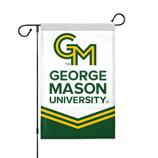AGAS George Mason GMU University Yard Flag, 18 x 12 inch, For Outdoor Display and Events Single-Sided Polyester with Garden Stand