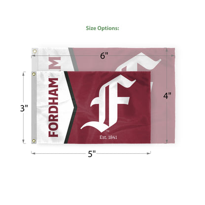 AGAS Fordham University Flag 4 x 6 ft – Single Sided Printed Nylon Fordham Rams Flag – Official NCAA Product – Fordham University Outdoor Flag with Brass Grommets, Canvas Header and Reinforced Stitched Edges for Indoor Outdoor Display