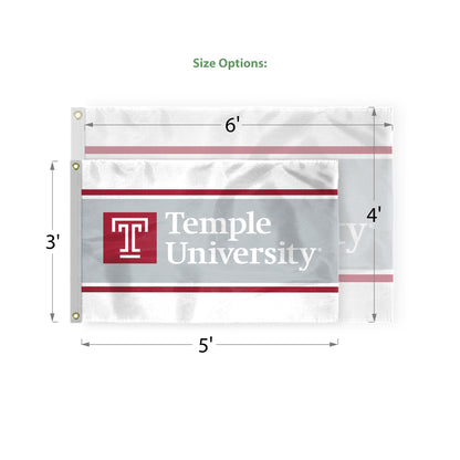 AGAS Temple University TU 4x6 ft Nylon Flags