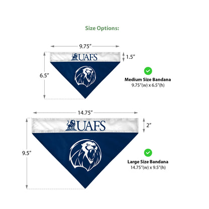 University of Arkansas Fort Smith Pet Bandana 9.75 x 6.5 inch