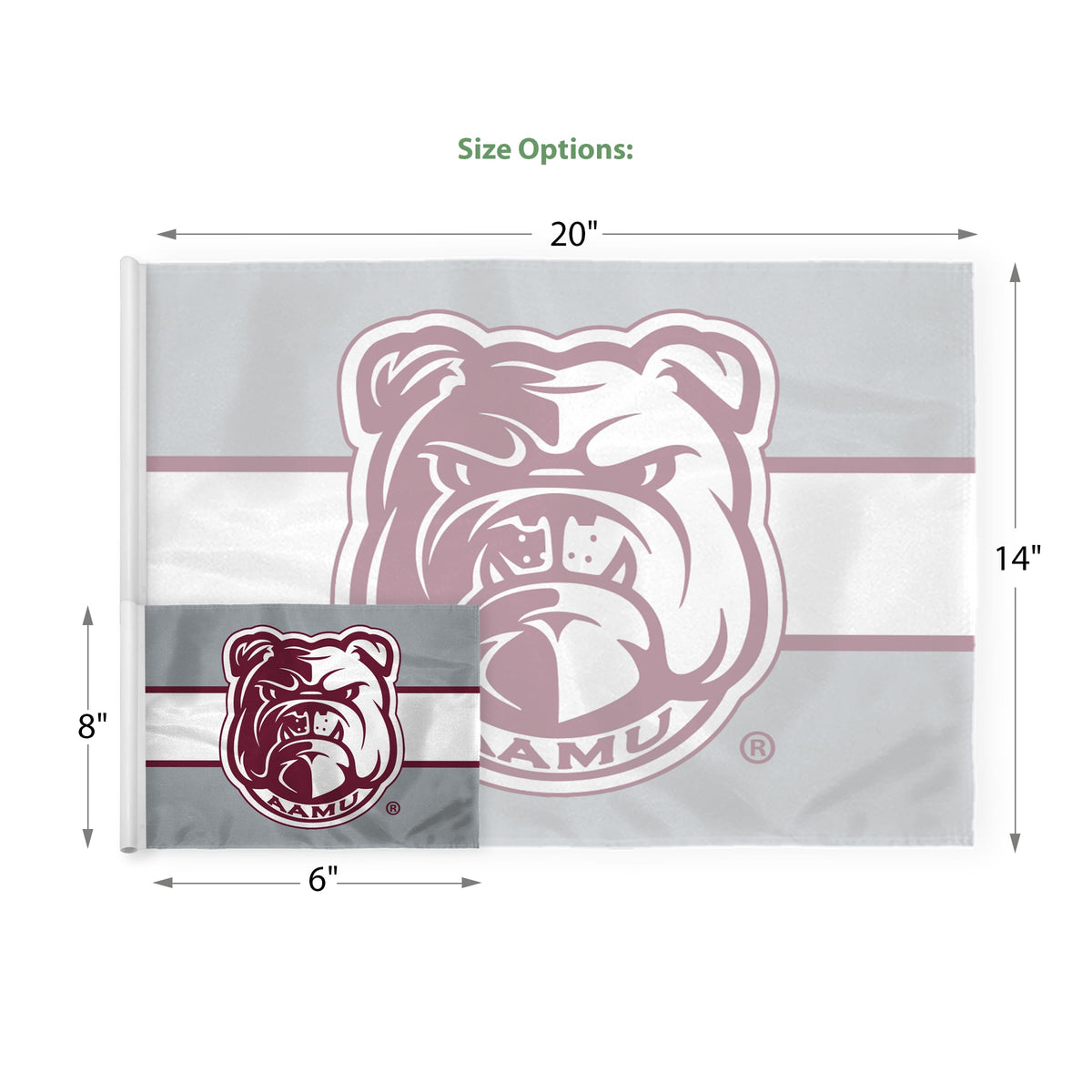 Alabama A&M University Golf Flag 6 x 8 inch