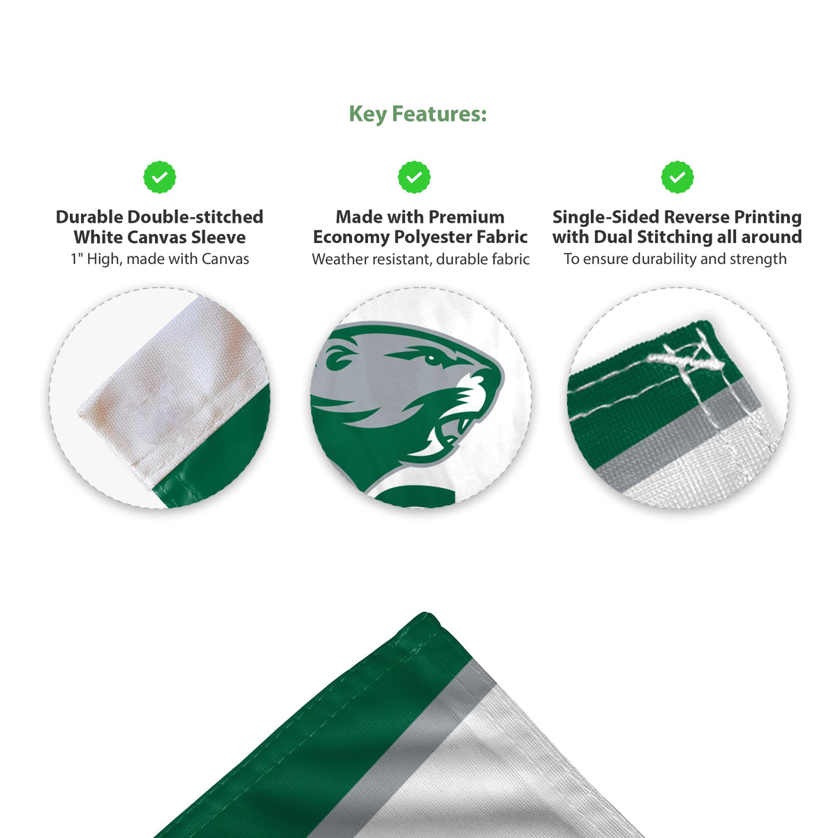 Babson College Economy Car Flag 12 x 16 inch