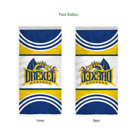 AGAS 2'x4' Drexel DU University Vertical Flag House Banner with Pole Sleeve - Dragons Banner