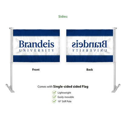 Brandeis University Premium Car Flag 10.5 x 15 inch