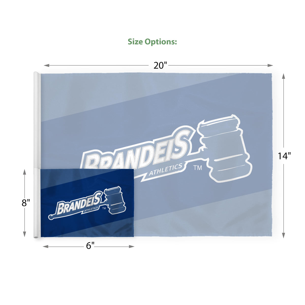 Brandeis University Golf Flag 14 x 20 inch