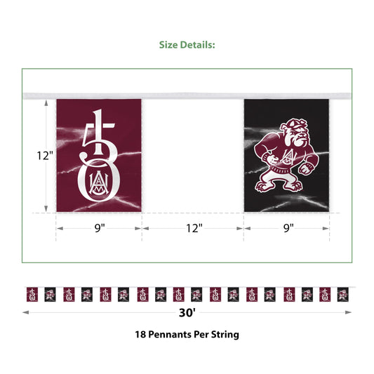 Alabama A&M University Pennant string 9 x 12 inch