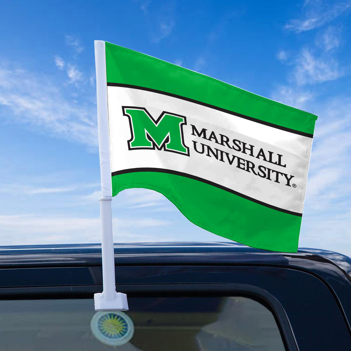 Marshall University Economy Car Flag 12 x 16 inch