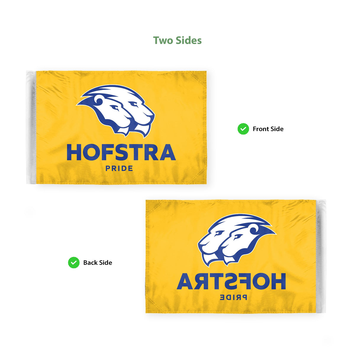 Hofstra University Motorcycle Flag 6 x 9 inch