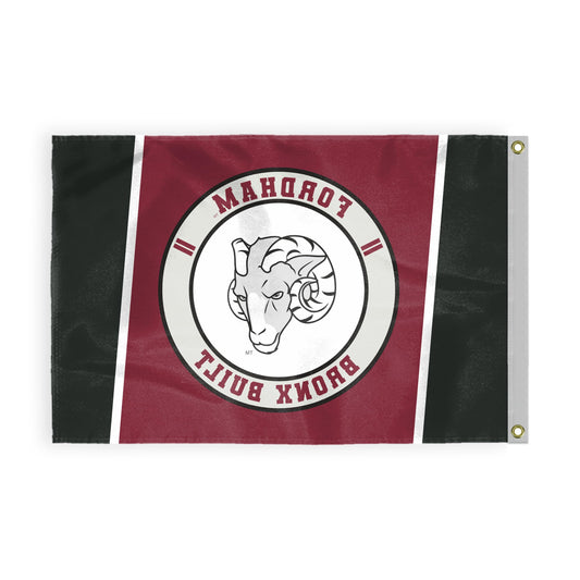 AGAS Fordham University Flag 3 x 5 ft – Single Sided Printed Nylon Fordham Rams Flag Bronx Built Design – Official NCAA Product – Fordham University Outdoor Flag with Brass Grommets, Canvas Header and Reinforced Stitched Edges for Indoor Outdoor Disp