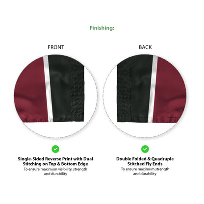 AGAS Fordham University Golf Flag 14 x 20 inch – Single Sided Printed Nylon Fordham Rams Flag Bronx Built Design – Official NCAA Product – Fordham University Golf Course Flag with Canvas Header, Brass Grommets and Reinforced Stitched Edges for Outdoo
