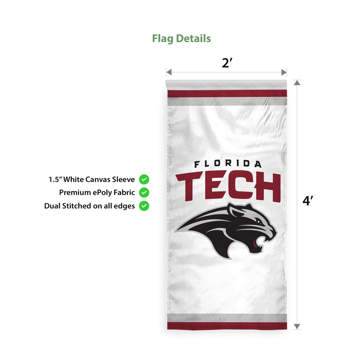 Florida Institute Of Technology Banner 2 ft x 4 ft