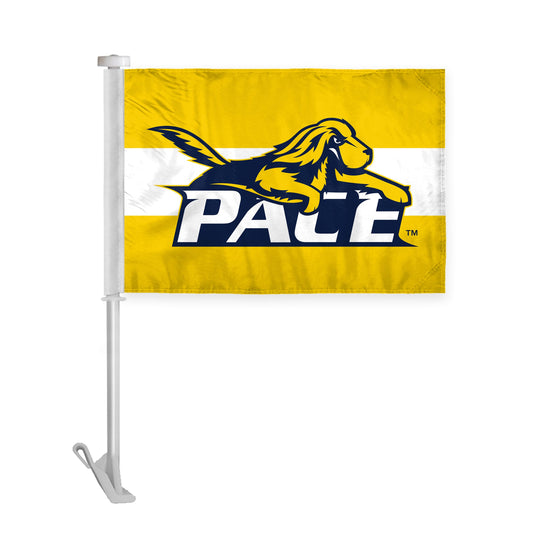 Pace University Premium Car Flag 10.5 x 15 inch