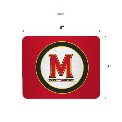 Maryland UMD University Mouse Pad - Terrapins College Gear, Gaming Accessories, Office Decor, Gift for Fans, Sports Merchandise Unisex, Soft Fabric Smooth Mousepad
