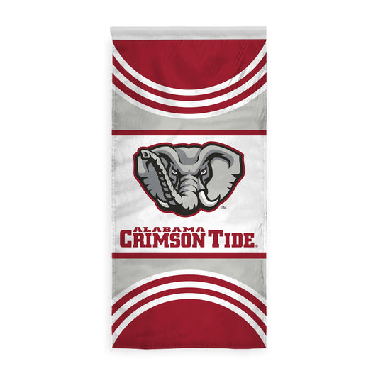 AGAS 2' x 4' Alabama University Crimson Tide Big AL Single-Sided Vertical Banner with Pole Sleeve - Bama Merchandise