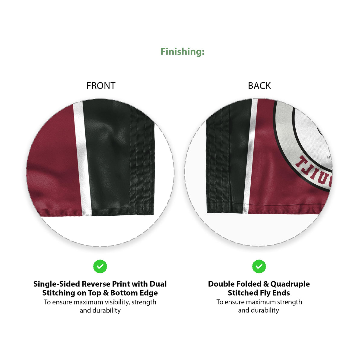 AGAS Fordham University Flag 3 x 5 ft – Single Sided Printed Nylon Fordham Rams Flag Bronx Built Design – Official NCAA Product – Fordham University Outdoor Flag with Brass Grommets, Canvas Header and Reinforced Stitched Edges for Indoor Outdoor Disp