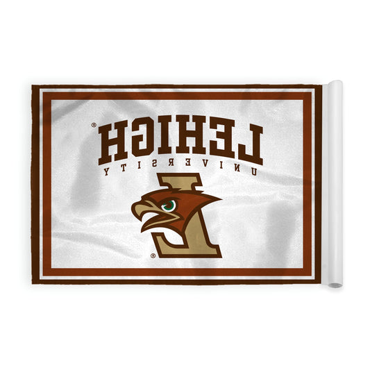 AGAS Lehigh Mountain LU Hawks Golf Flag Tube Inserted 14x20 Inches, Waterproof Heavy-Duty 200D Nylon, For Backyard Practice Mini Putting Green, Golf Courses, Country Club