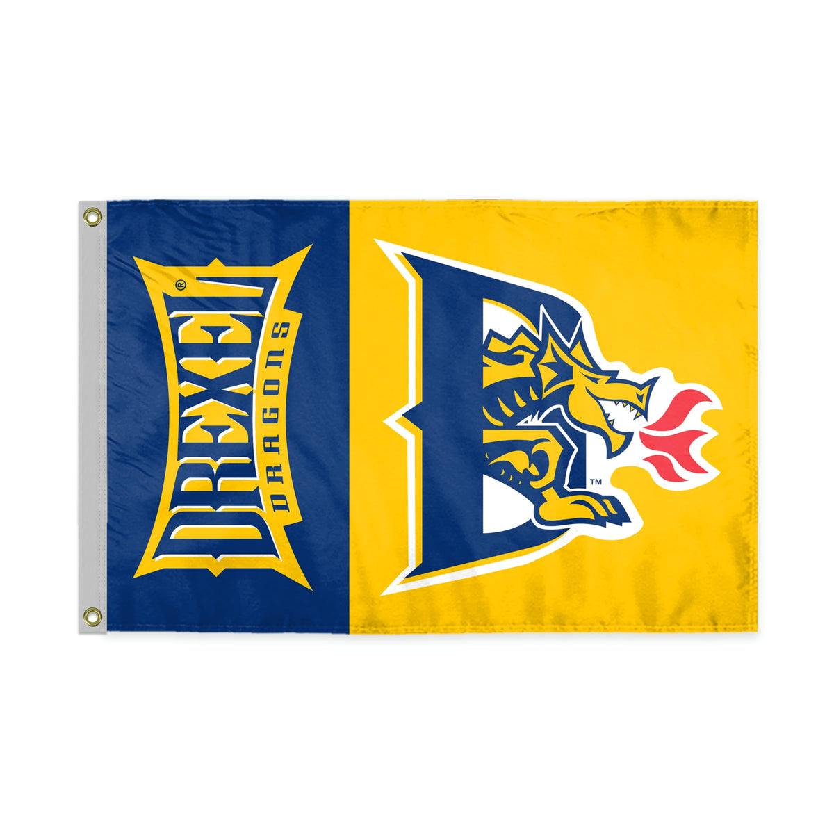 AGAS Drexel DU Dragons Boat Mini Flag 12x18 Inch Single-Reverse Printed Polyester with Brass Grommets - Dragons Nautical Flag