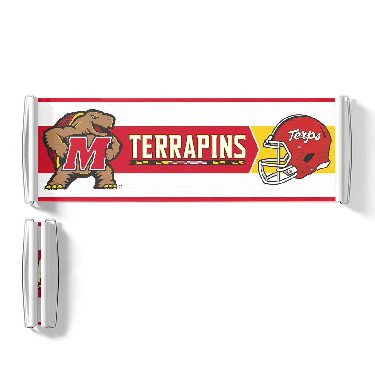 AGAS Maryland UMD University Retractable Scroll Banner - Turtle Terps Rolla Banner