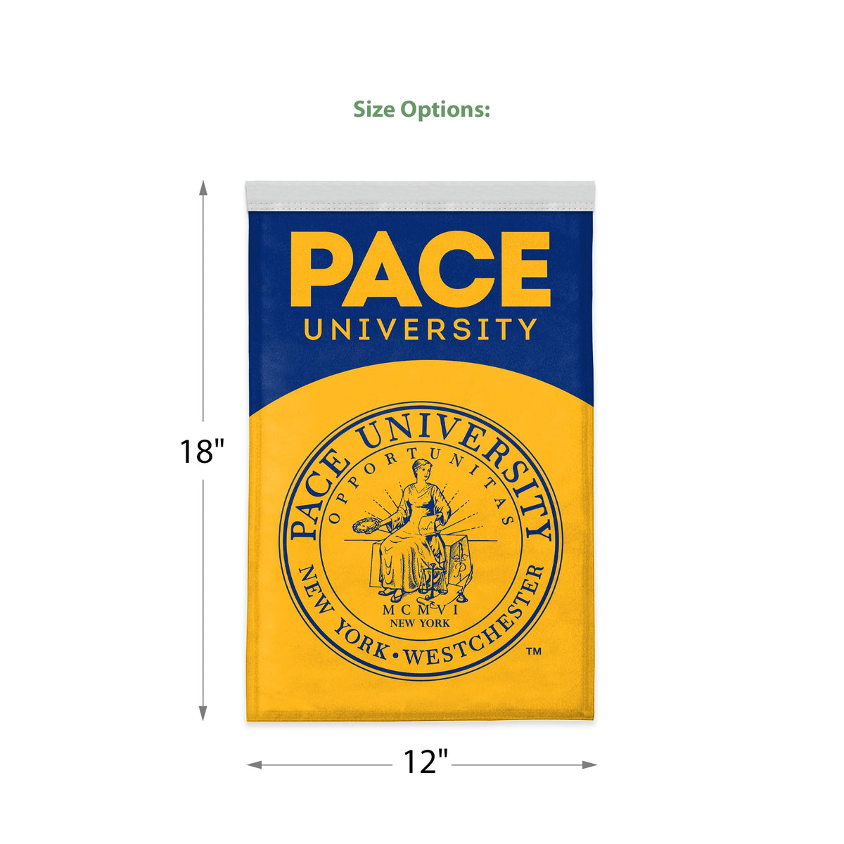 Pace University Garden Flag 12 x 18 inch