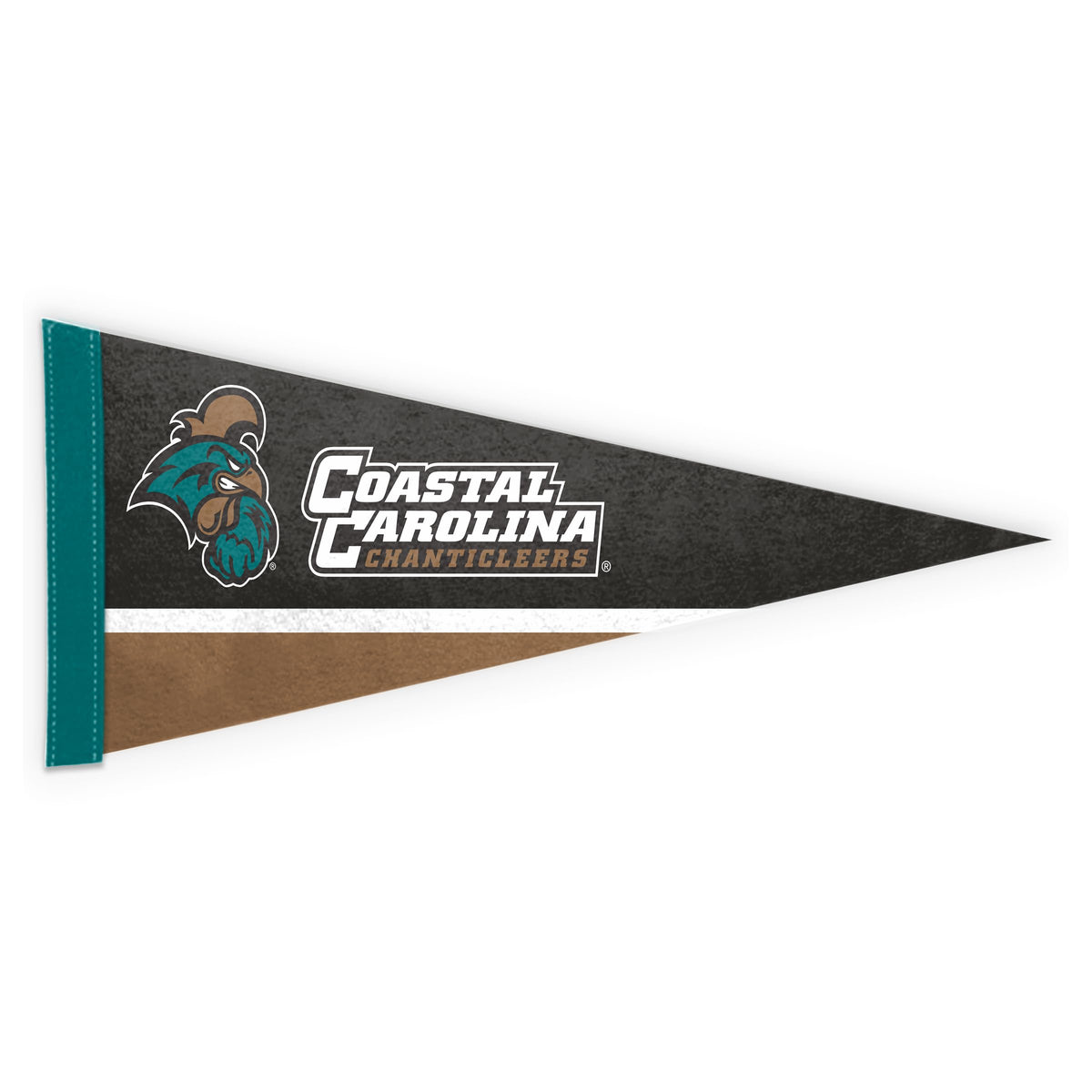 AGAS Coastal Carolina CCU University Mini Pennant - 9" x 24" Sleeve For Stick - Officially Licensed Small Chanticleers Home Décor Wall Pennant
