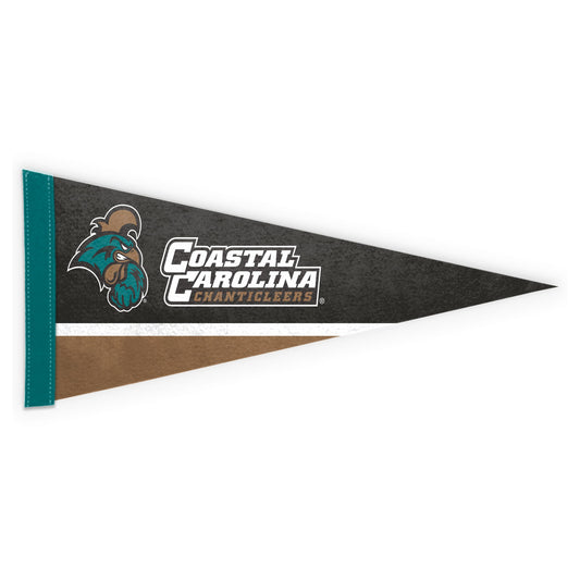 AGAS Coastal Carolina CCU University Mini Pennant - 9" x 24" Sleeve For Stick - Officially Licensed Small Chanticleers Home Décor Wall Pennant
