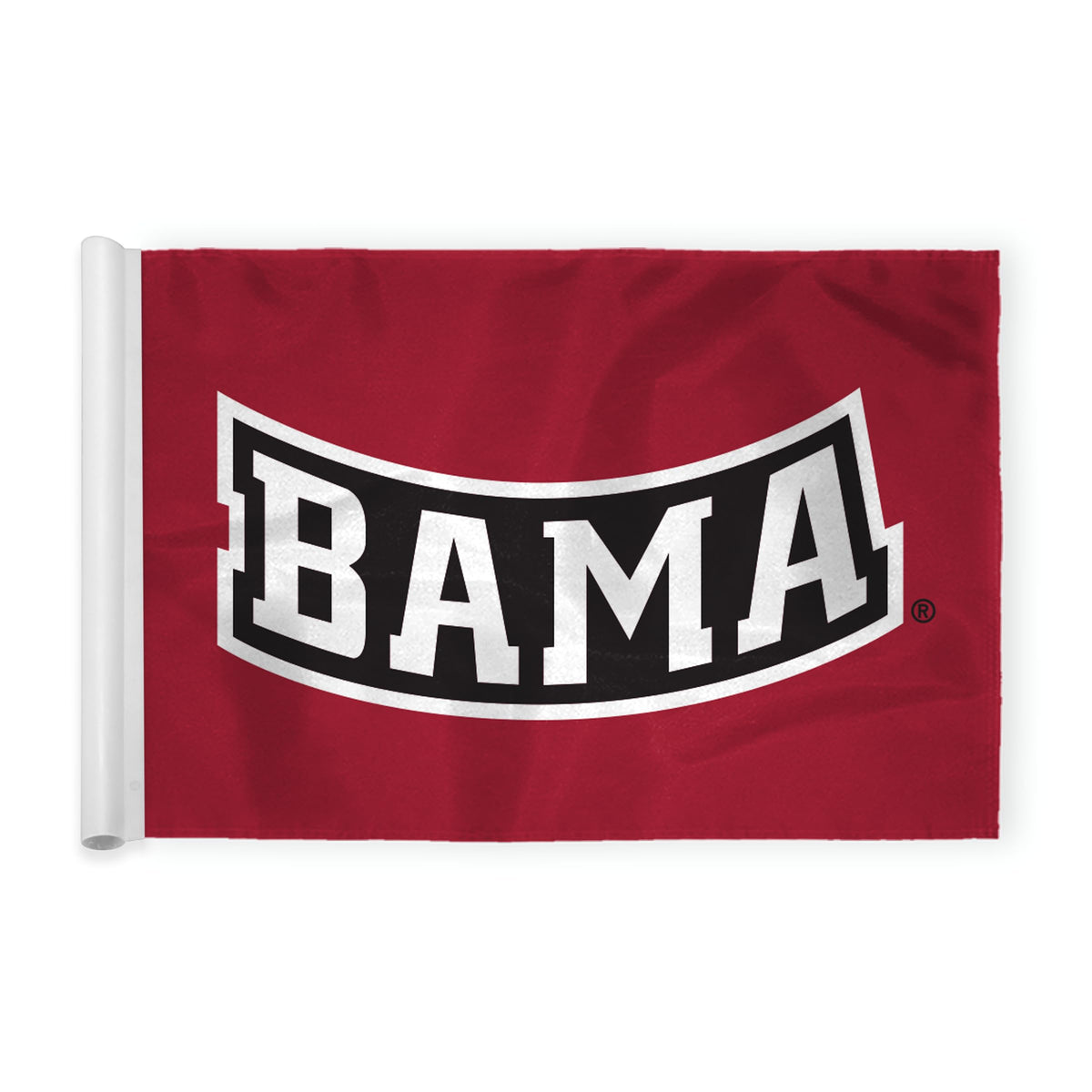 AGAS Alabama University Crimson Tide Golf Flag Red Bama14 x 20" – Fade-Resistant 200D Nylon, Tube Inserted, Mini Putting Green Flags for Yard, Double-Sewn Miniature Pin Regulation Tube Flag