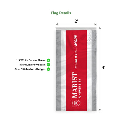 Marist University Vertical Banner 2 x 4 ft