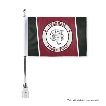 AGAS Fordham University Motorcycle Flag 6 x 9 inch – Single Sided Printed Polyester Fordham Rams Flag Bronx Built Design – Official NCAA Product – Fordham University Bike Flag with 0.75 inch Canvas Sleeve and Reinforced Stitching No Pole Included