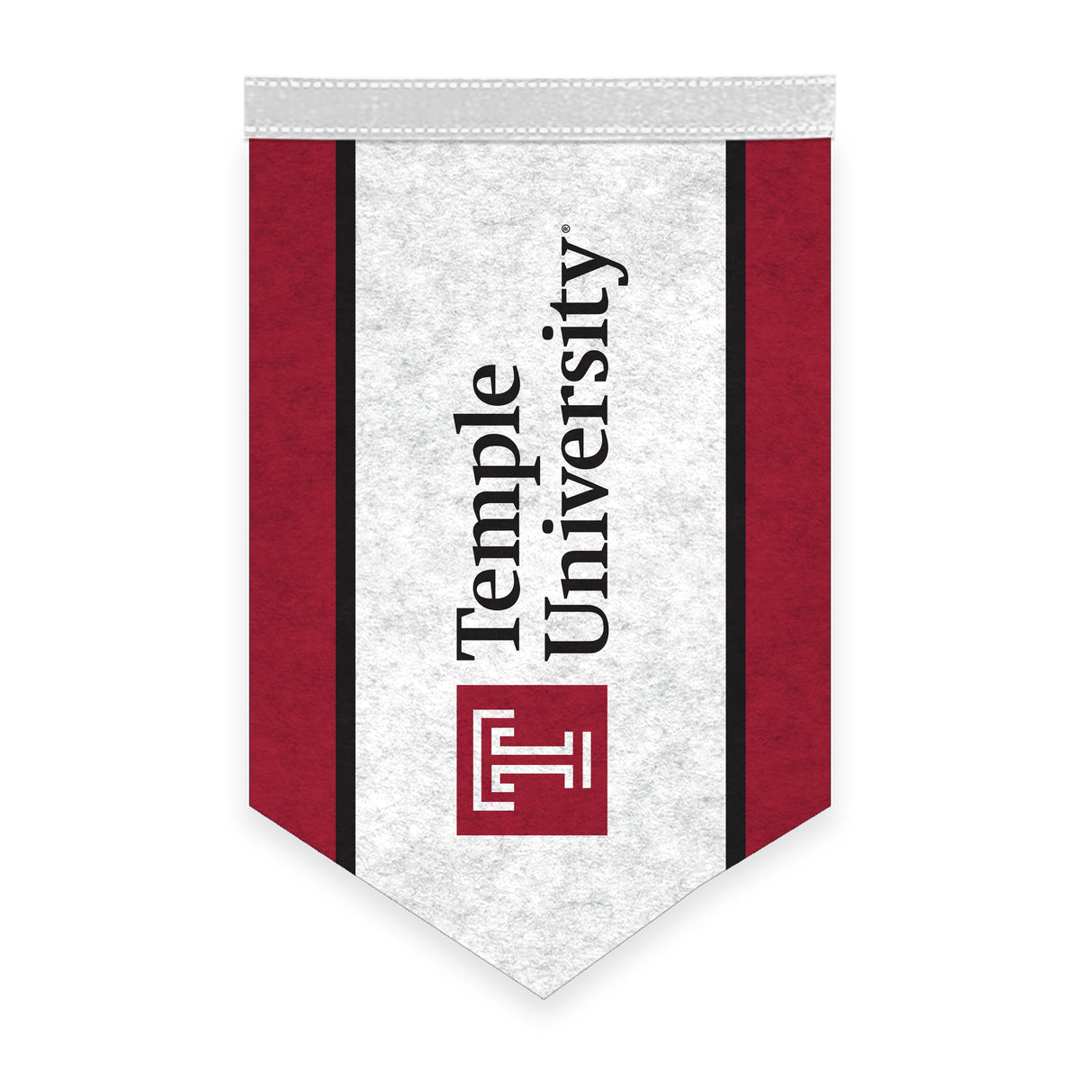 AGAS Temple University - Felt Banner - 12" x 18"