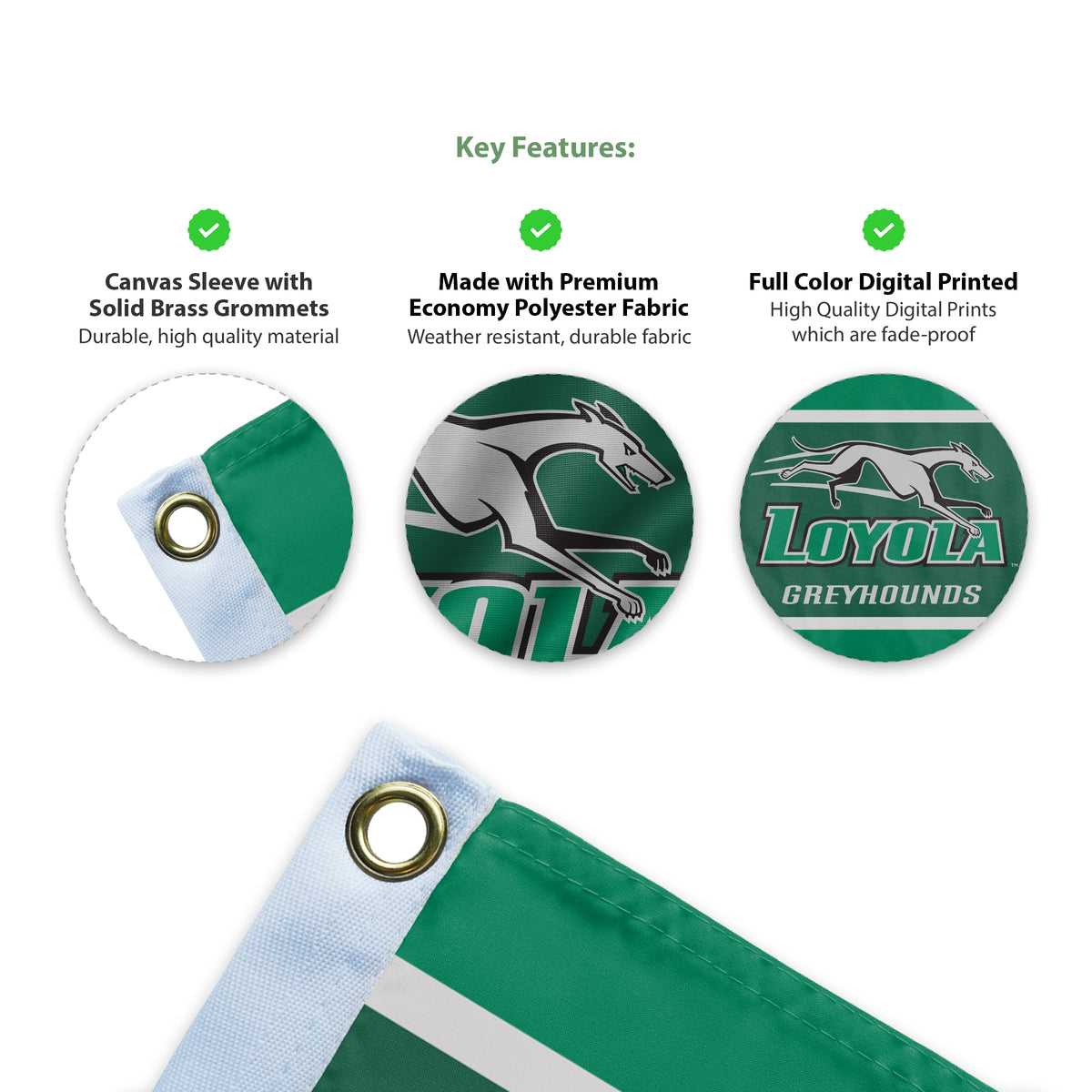 Loyola Maryland University Flag 3 ft x 5 ft