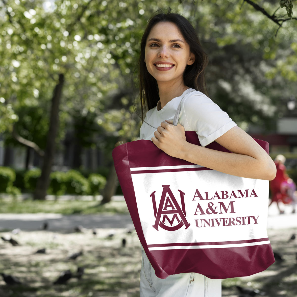 Alabama A&M University Tote Bag 14 x 14 x 8 inch