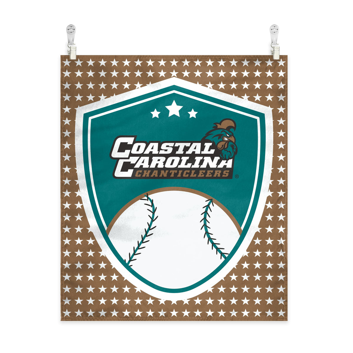 AGAS Coastal Carolina CCU University House Wall Tapestry, Chanticleers Wall Art, College Poster, Patriot Wall Hanging Art, Dorm Poster - 60"x51" - Vertical Banner with Complete Hanging Kit