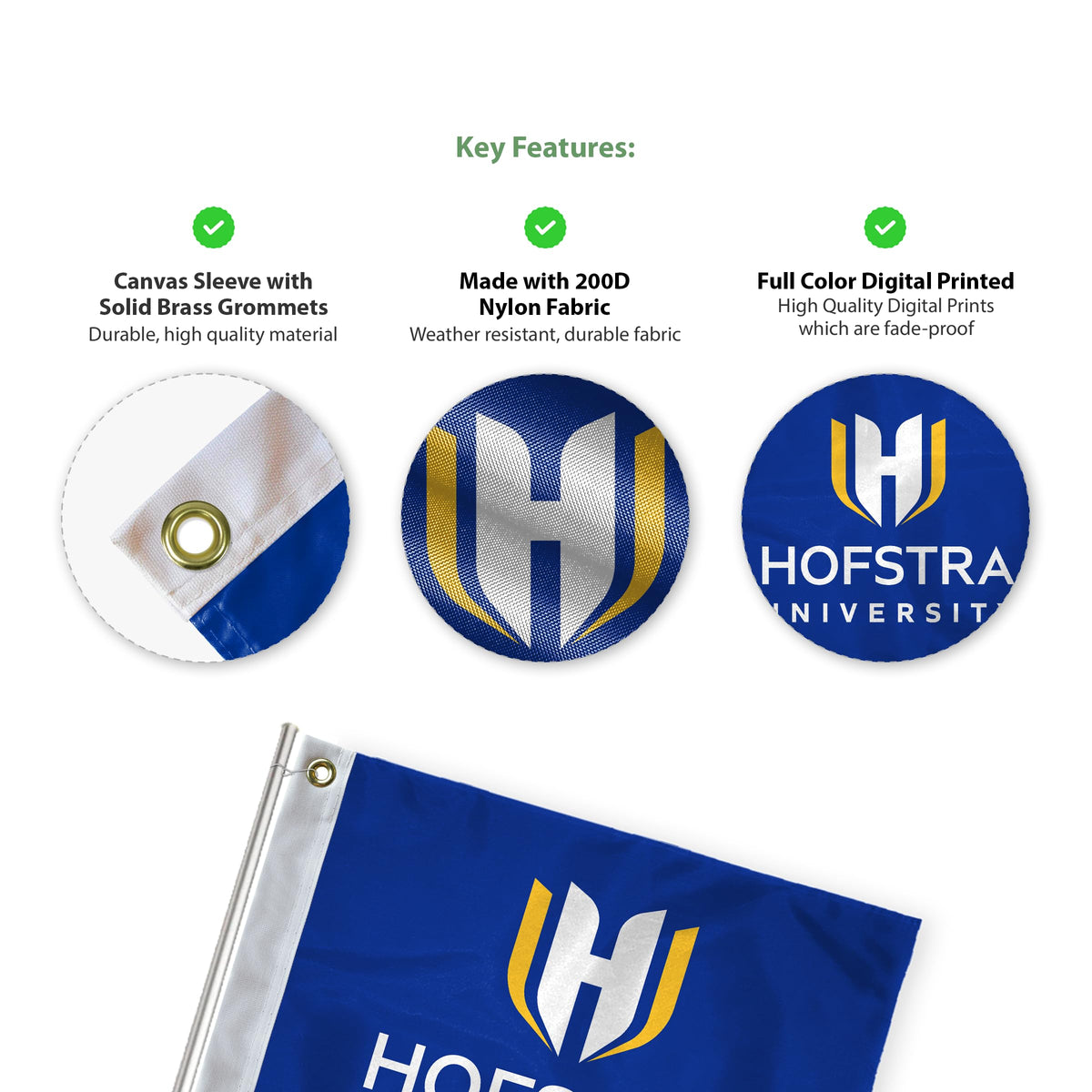 Hofstra University Golf Flag 14 x 20 inch