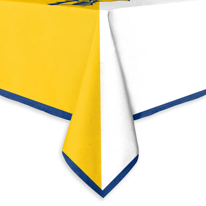 A.G.A.S Manufacturing Group Drexel DU University Tablecover, 48in. Wide x 48in. Long, Polyester, Party Supplies, Dragons Tablecloth for Graduation, Football Tailgating, and Birthday Party Decorations
