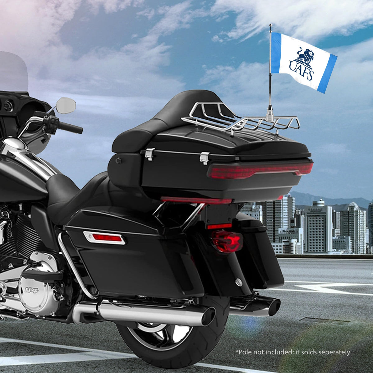 University of Arkansas Fort Smith Motorcycle Flag 6 x 9 inch