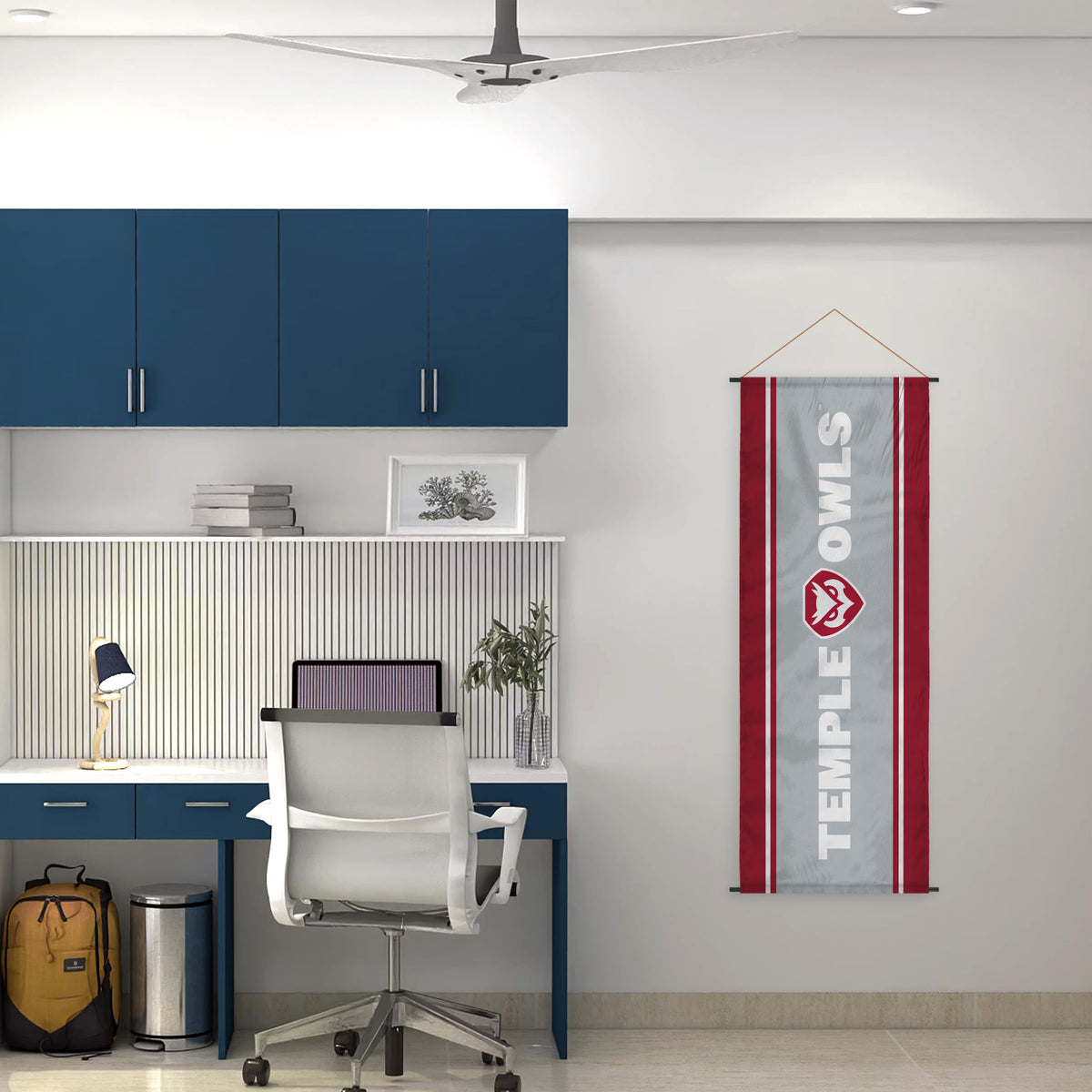 AGAS Temple University 17.5x48in Scroll Sign