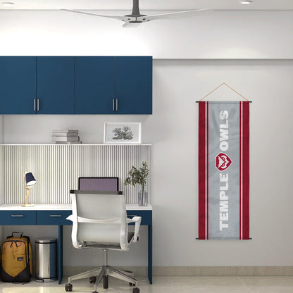 AGAS Temple University 17.5x48in Scroll Sign
