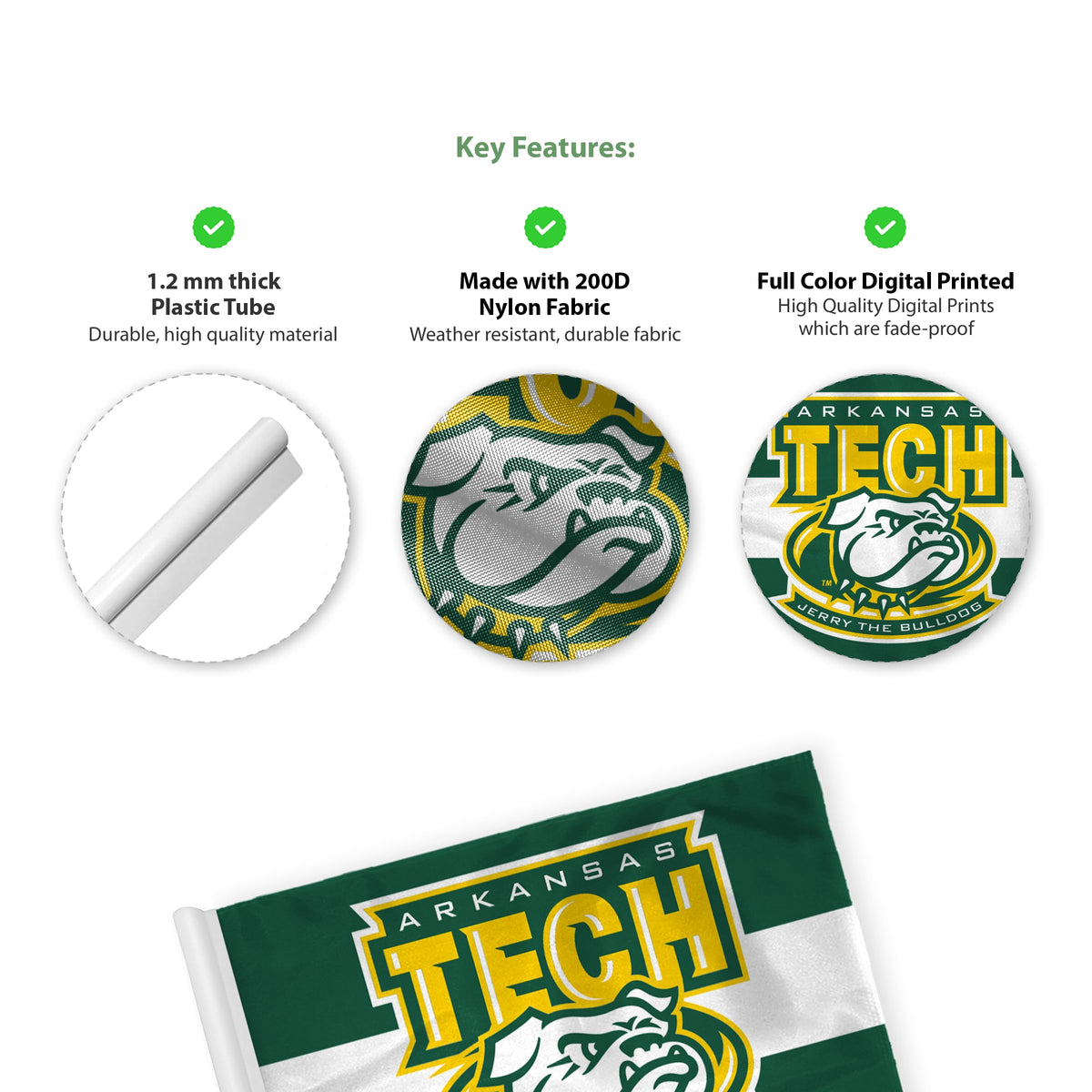 Arkansas Tech University Golf Flag 14 x 20 inch
