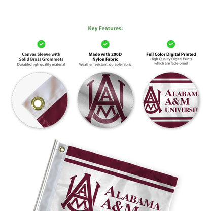 Alabama A&M University Golf Flag 6 x 8 inch