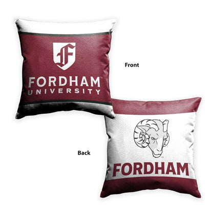 AGAS Fordham University Cushion Cover 18 x 18 inch – Single Sided Printed Spun Polyester Fordham Rams Pillow Cover with F Logo and Text – Official NCAA Product – Fordham University Cushion Cover