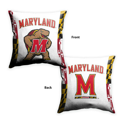 A.G.A.S Manufacturing Group Maryland UMD University Sports Fan Cushion Cover 18 x 18 - Decorative Throw Pillow Case Cushion Cover (NOT Included Insert, Filler)