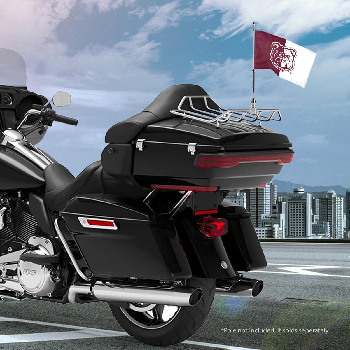 Alabama A&M University Motorcycle Flag 6 x 9 inch