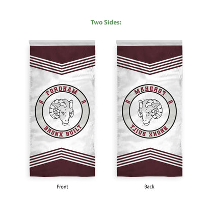 AGAS Fordham University Vertical Banner 2 x 4 ft – Single Sided Printed Polyester Fordham Rams Banner Bronx Built Ram Head Design – Official NCAA Product – Fordham University Hanging Banner with 1.5 inch Pole Sleeve and Reinforced Stitching