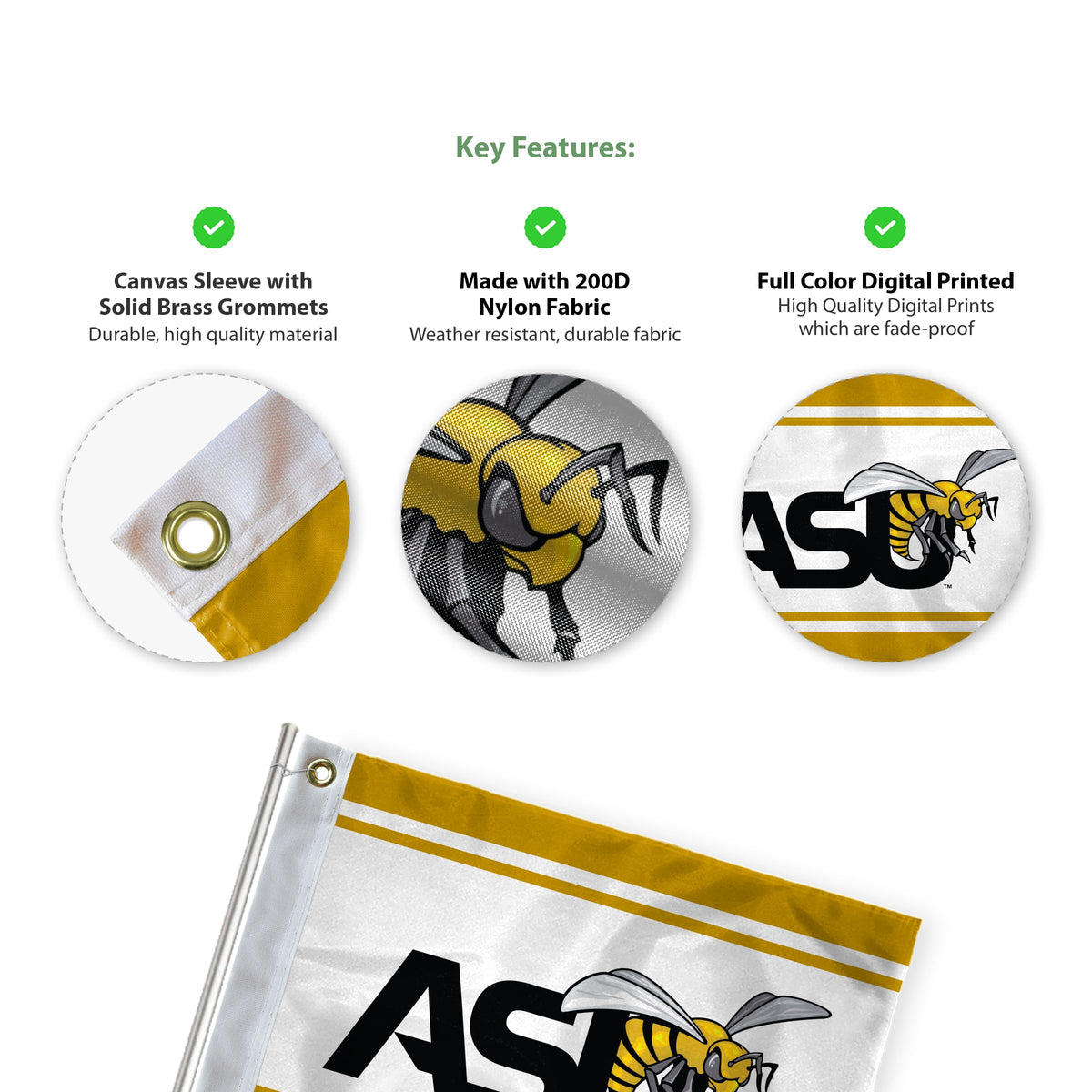 Alabama State University Golf Flag 14 x 20 inch