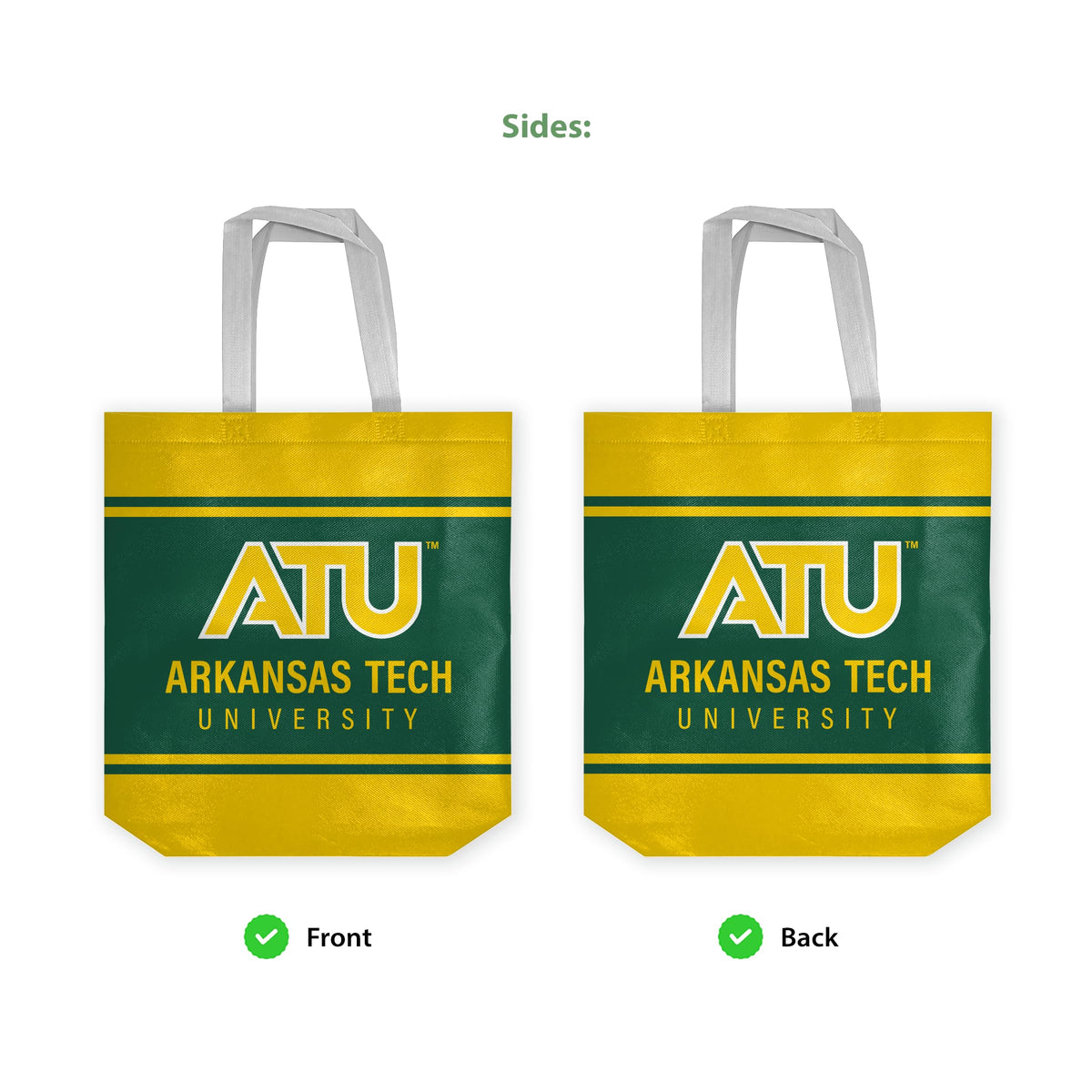 Arkansas Tech University Tote Bag 14 x 14 x 8 inch
