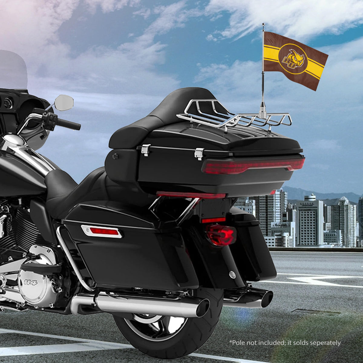 Rowan University Motorcycle Flag 6 x 9 inch