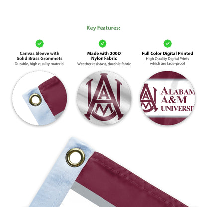Alabama A&M University Flag 3 ft x 5 ft