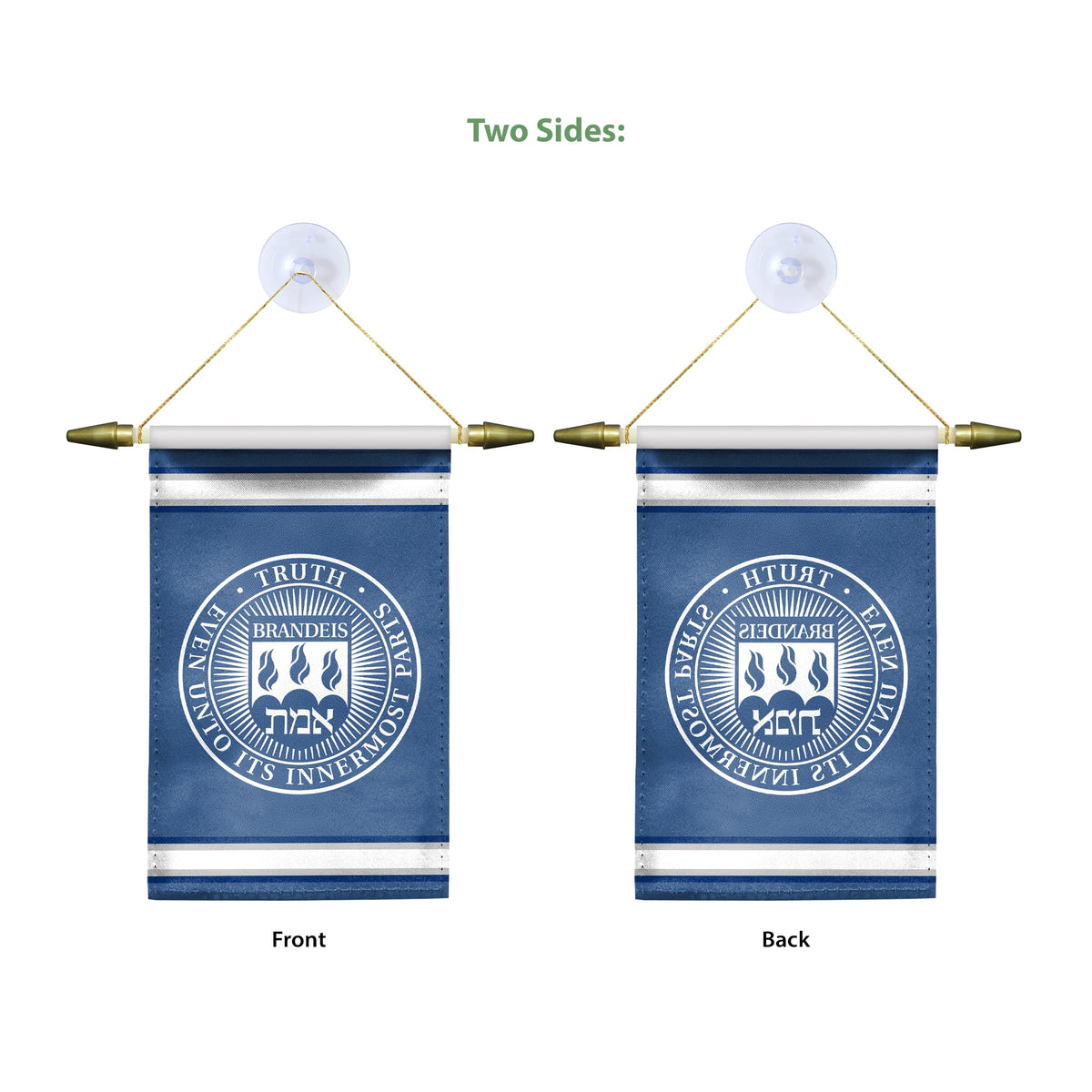 Brandeis University Mini Banner 4 x 6 inch