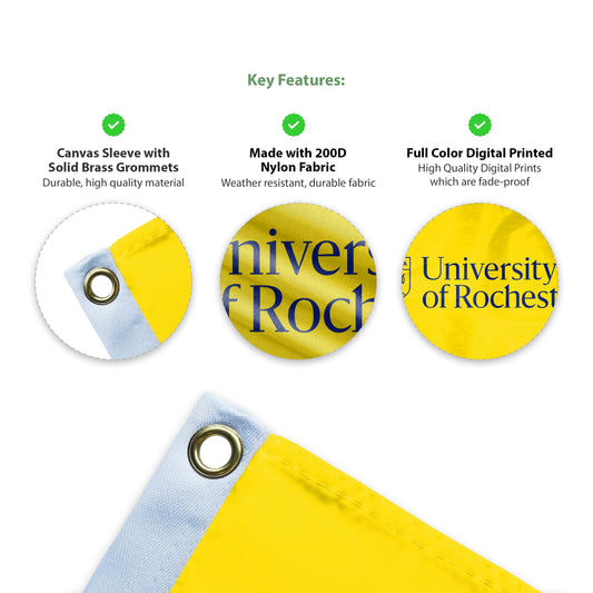 University of Rochester Flag 3 x 5 ft
