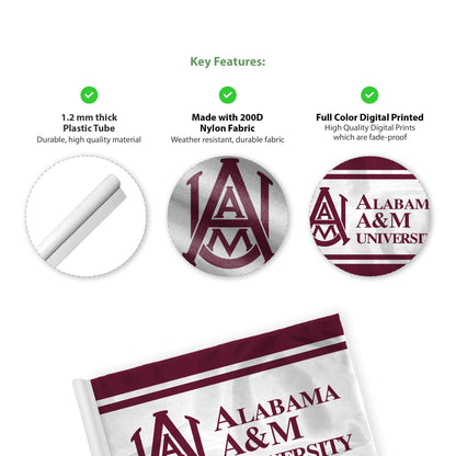 Alabama A&M University Golf Flag 6 x 8 inch